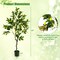 Artificial Lemon Tree 4 FT Tall Fake Plant Office Decor w/Lemon Fruits